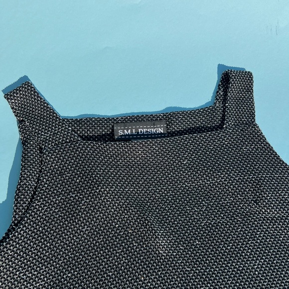 Vintage gray sparkly sleeveless top - Picture 6 of 14